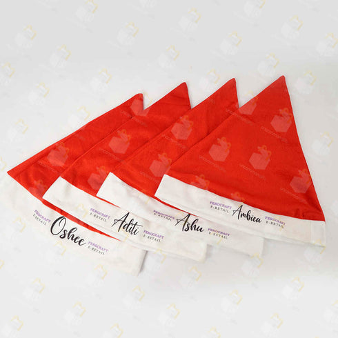 Customized Santa Hat Set of 4